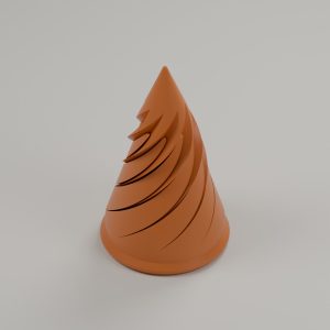 Helix Fidget – digitale Modellvorschau, Beispielfarbe, kein Produktfoto