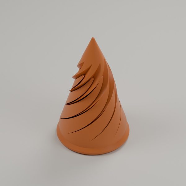 Helix Fidget – digitale Modellvorschau, Beispielfarbe, kein Produktfoto